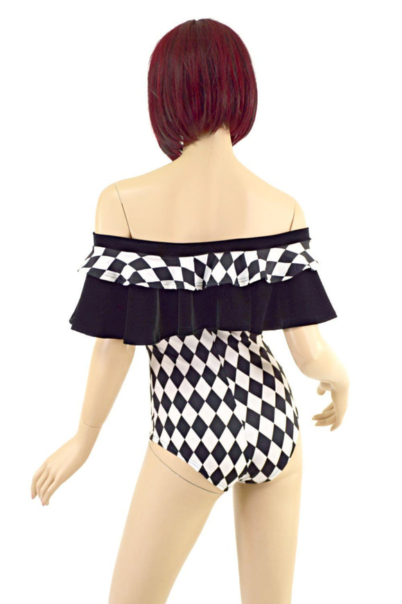 Double Ruffle Romper & Mini Skirt Set - Coquetry Clothing