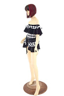 Double Ruffle Romper & Mini Skirt Set - Coquetry Clothing