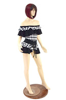 Double Ruffle Romper & Mini Skirt Set - Coquetry Clothing
