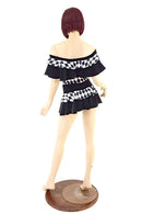 Double Ruffle Romper & Mini Skirt Set - Coquetry Clothing