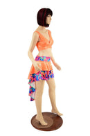 Double Tiered Hi Lo Skirt & Starlette Bralette Set - Coquetry Clothing