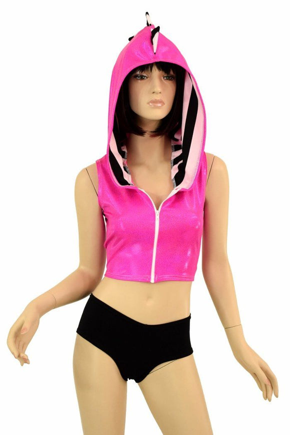 Dragon Crop Hoodie & Cheekies Set - Coquetry Clothing