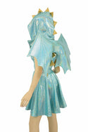 Dragon Hoodie Skater Dress with Wireless Wings - 5