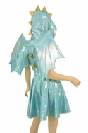 Dragon Hoodie Skater Dress with Wireless Wings - 6