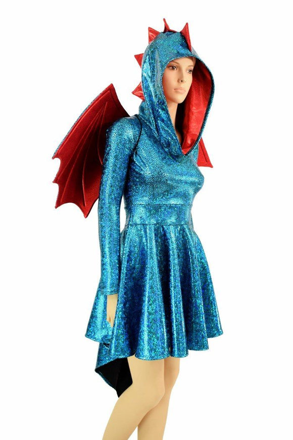 Dragon Skater Dress Set (+Dragon Wings!) - Coquetry Clothing