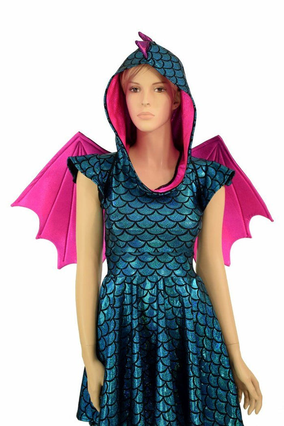Dragon Skater Dress Set (+Dragon Wings!) - Coquetry Clothing