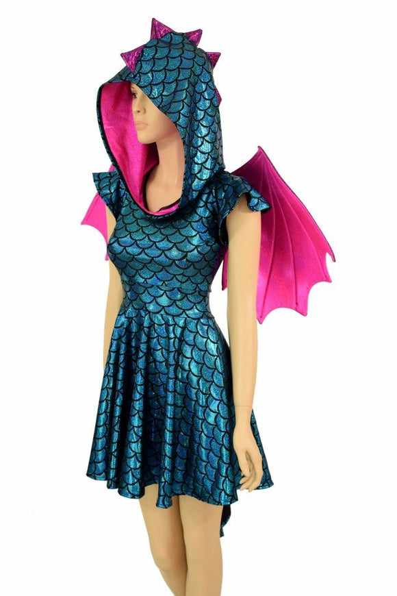 Dragon Skater Dress Set (+Dragon Wings!) - Coquetry Clothing