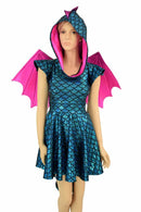 Dragon Skater Dress Set (+Dragon Wings!) - Coquetry Clothing