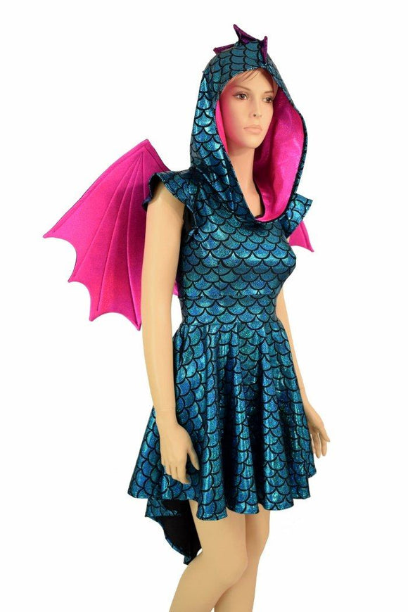 Dragon Skater Dress Set (+Dragon Wings!) - Coquetry Clothing