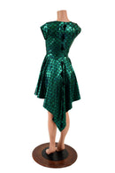 Dragon Spiked Pocket Skater Dress with Dragontail Hemline - Coquetry Clothing