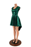 Dragon Spiked Pocket Skater Dress with Dragontail Hemline - Coquetry Clothing