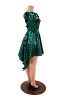 Dragon Spiked Pocket Skater Dress with Dragontail Hemline - Coquetry Clothing