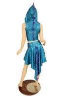 Dragon Tail Skirt & Crop Hoodie Set - Coquetry Clothing