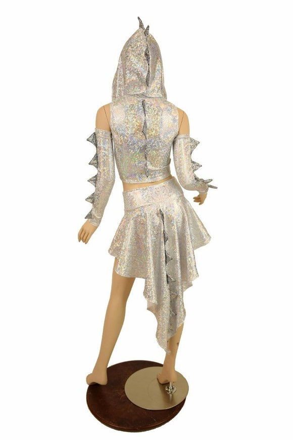 Dragon Tail Skirt & Crop Hoodie Set - Coquetry Clothing