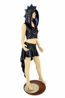 Dragon Tail Skirt & Crop Hoodie Set - Coquetry Clothing