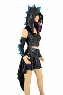 Dragon Tail Skirt & Crop Hoodie Set - Coquetry Clothing