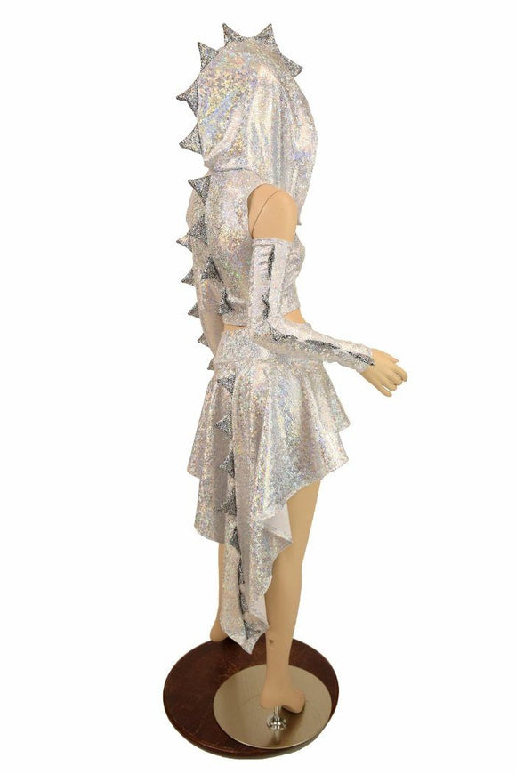 Dragon Tail Skirt & Crop Hoodie Set - Coquetry Clothing