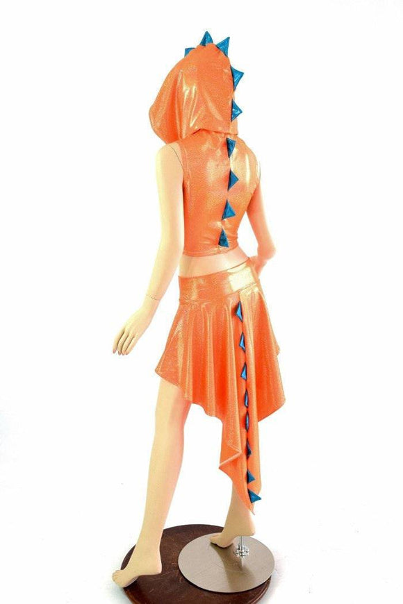 Dragon Tail Skirt & Crop Hoodie Set - Coquetry Clothing