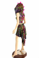 Dragon Tail Skirt & Crop Hoodie Set - Coquetry Clothing