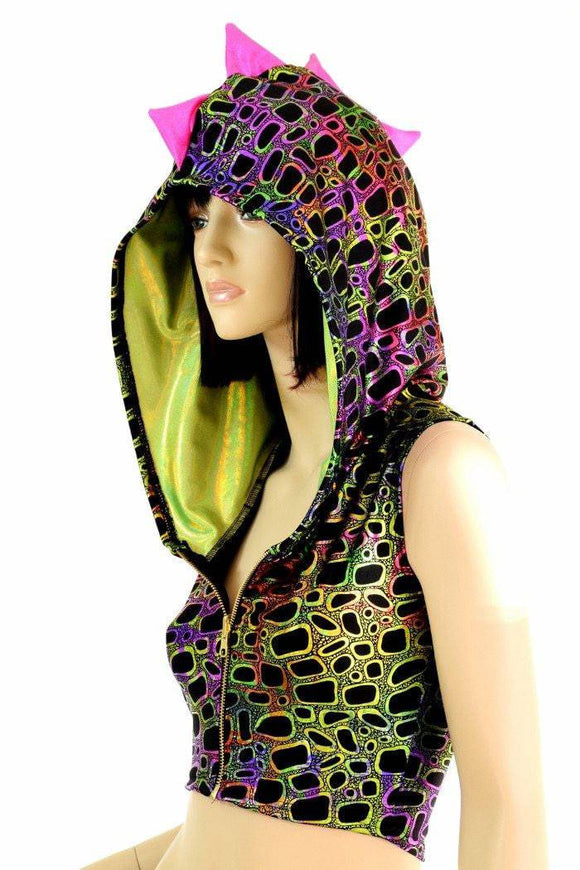 Dragon Tail Skirt & Crop Hoodie Set - Coquetry Clothing