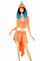 Dragon Tail Skirt & Crop Hoodie Set - Coquetry Clothing