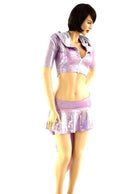 Dragon Tail Skirt & Crop Hoodie Set - Coquetry Clothing