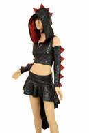 Dragon Tail Skirt & Crop Hoodie Set - Coquetry Clothing