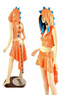 Dragon Tail Skirt & Crop Hoodie Set - Coquetry Clothing