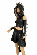 Dragon Tail Skirt & Crop Hoodie Set - Coquetry Clothing
