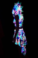 Dragon Tail Skirt & Crop Hoodie Set - Coquetry Clothing