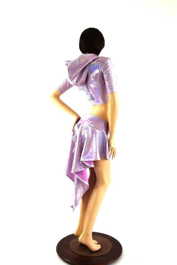 Dragon Tail Skirt & Crop Hoodie Set - 4