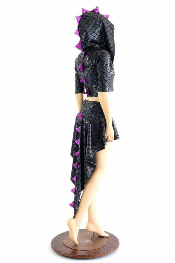 Dragon Tail Skirt & Crop Hoodie Set - 4