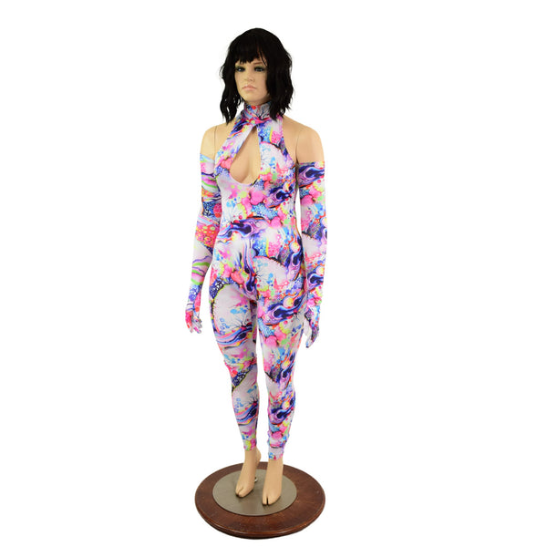 Dreamscape Catsuit & Matching Gloves Set - 3