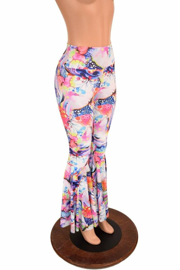 Dreamscape High Waist Bell Bottom Flares - Coquetry Clothing