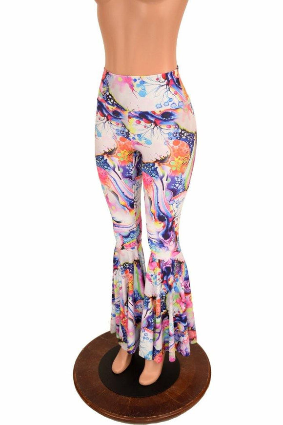 Dreamscape High Waist Bell Bottom Flares - Coquetry Clothing