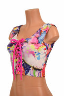 Dreamscape Lace Up Crop Tank - Coquetry Clothing