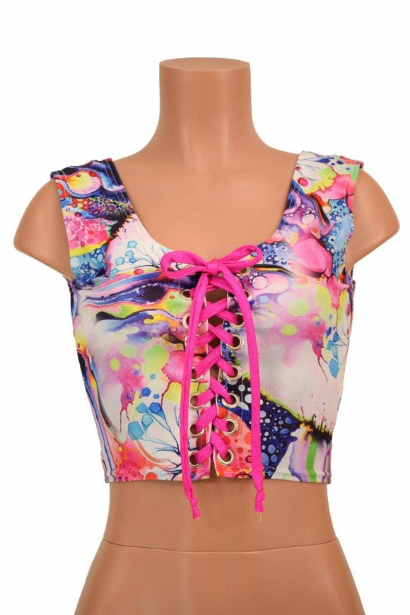 Dreamscape Print Spandex Fabric - Coquetry Clothing