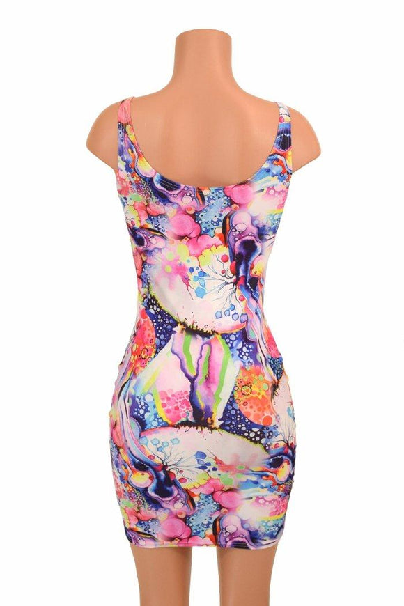 Dreamscape Thin Strap Tank Dress - Coquetry Clothing