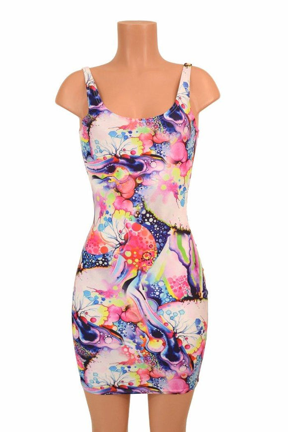 Dreamscape Thin Strap Tank Dress - Coquetry Clothing