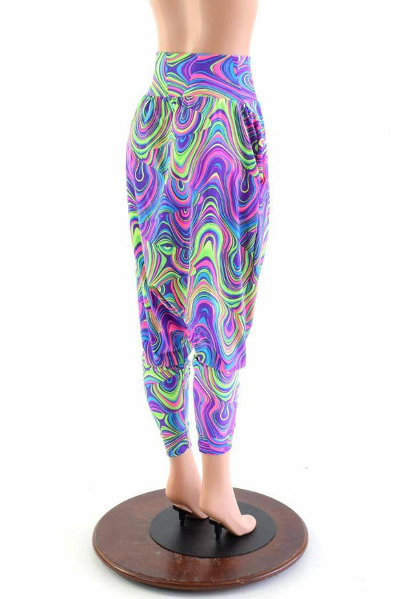 Drop Crotch Harem Pants with Pockets - Coquetry Clothing
