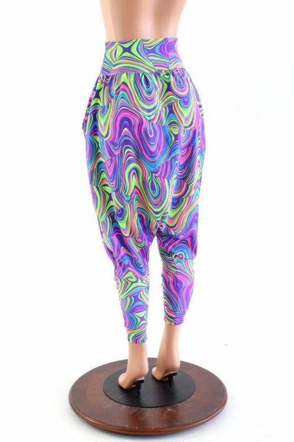 Drop Crotch Harem Pants with Pockets - Coquetry Clothing