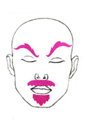 Pink "Rugged" Facial Fashion Kit - 1