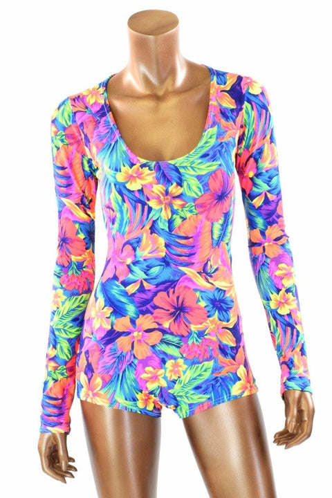 Tahitian Floral Romper - Coquetry Clothing