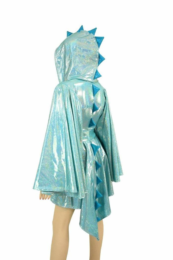 Fan Sleeve Dragon Tail Skater Dress - 4