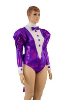Faux Tux Romper with Tails, Tie, and Turtleneck - Coquetry Clothing