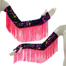 Fingerless Arm Warmer Gloves with Fringe - Coquetry Clothing