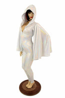Flashbulb Catsuit with Fan Sleeve Wings - Coquetry Clothing