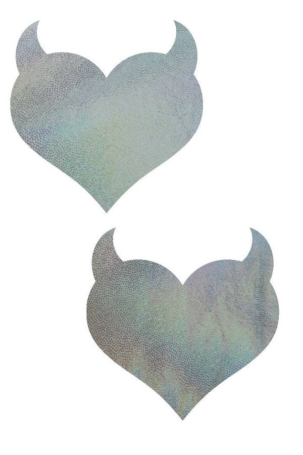 Flashbulb Devil Heart Pasties - 1