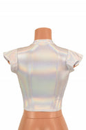 Flashbulb Flip Sleeve Crop Top - 4