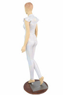 Flashbulb Flip Sleeve Plunging V Catsuit - Coquetry Clothing